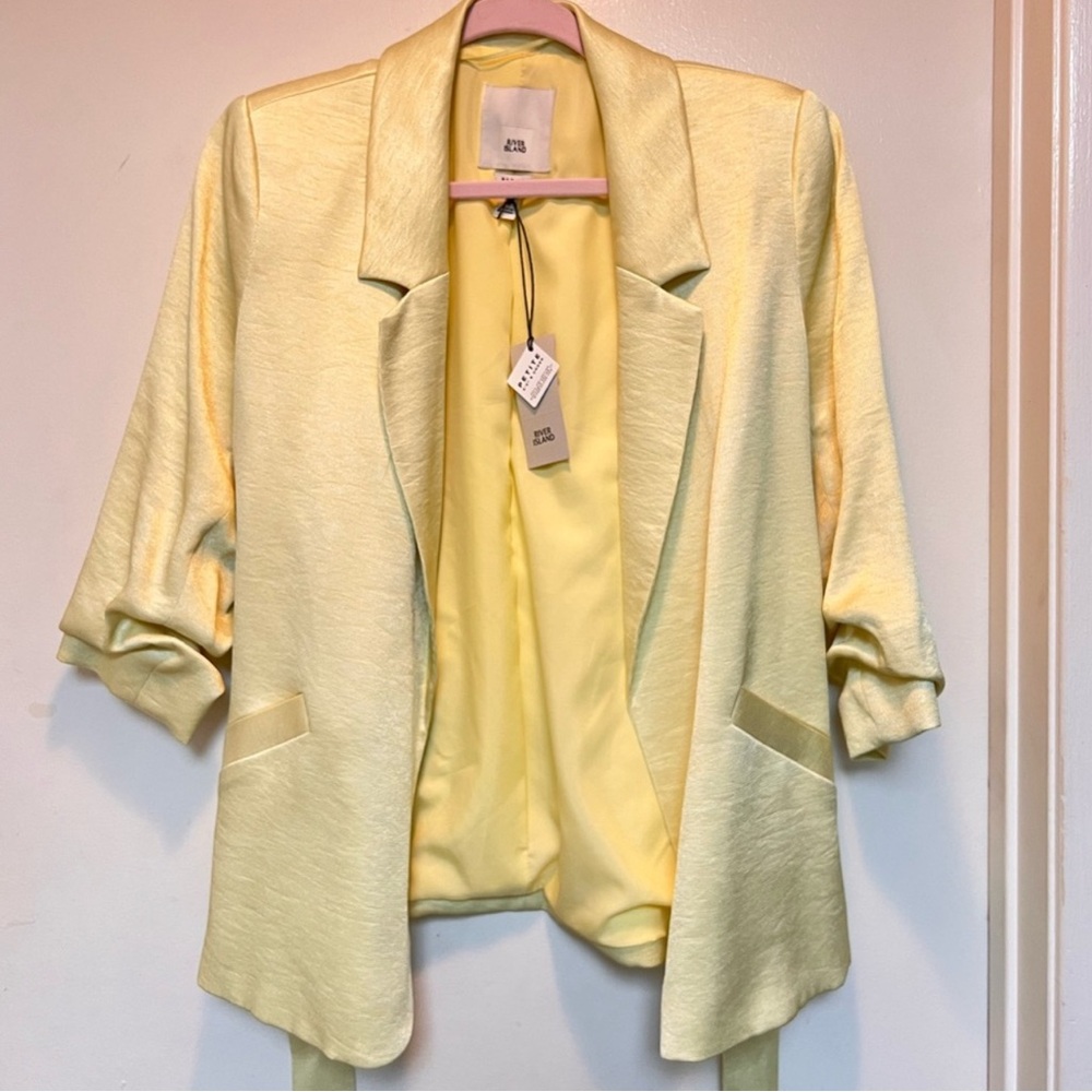 River Island Light Yellow Blazer